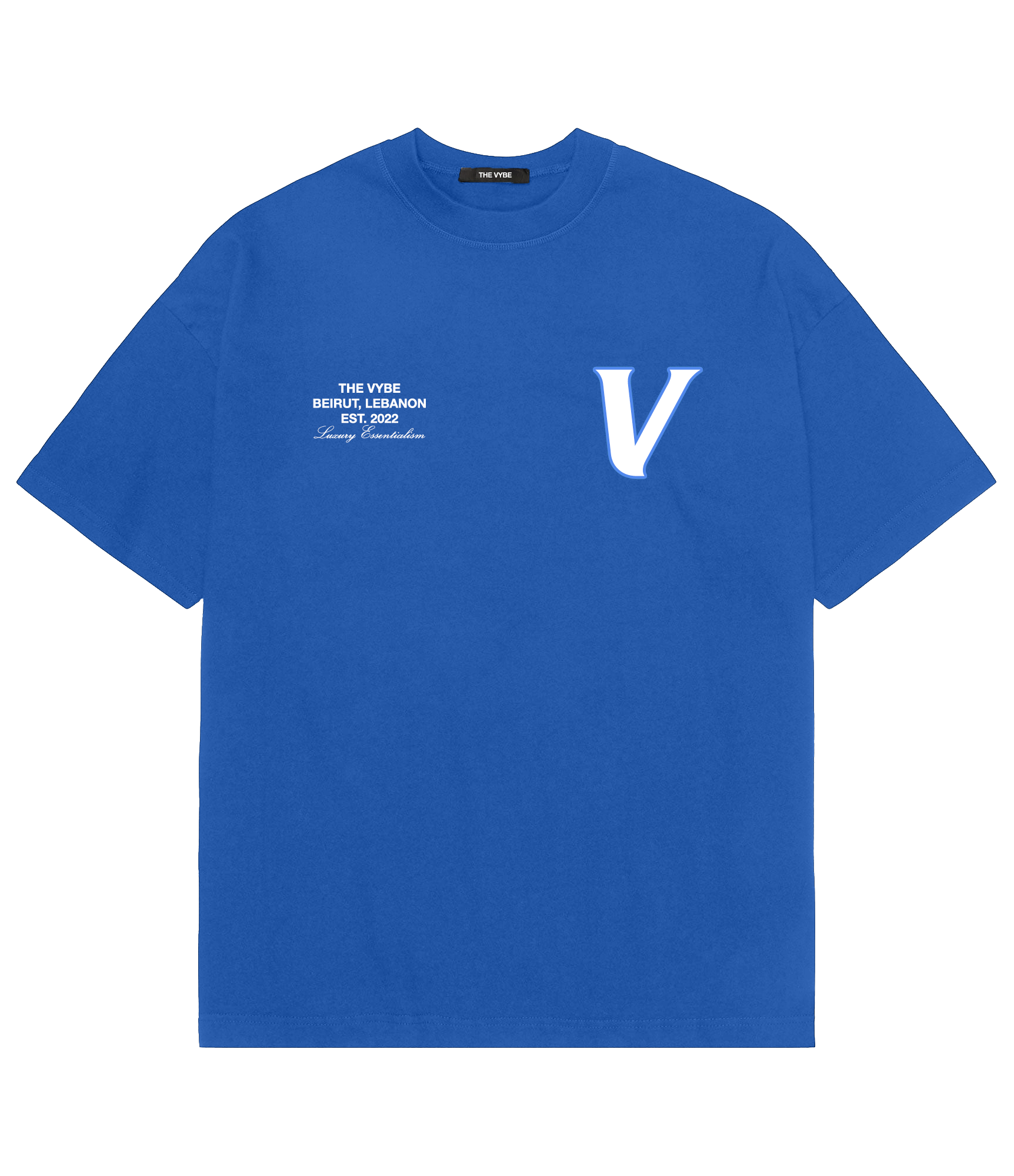 Cobalt Initial Tee