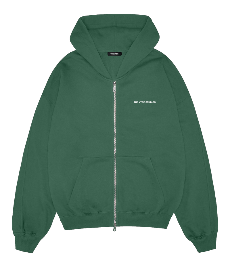 Emerald Essential Zip Hoodie