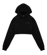 Obsidian Minimal Cropped Hoodie